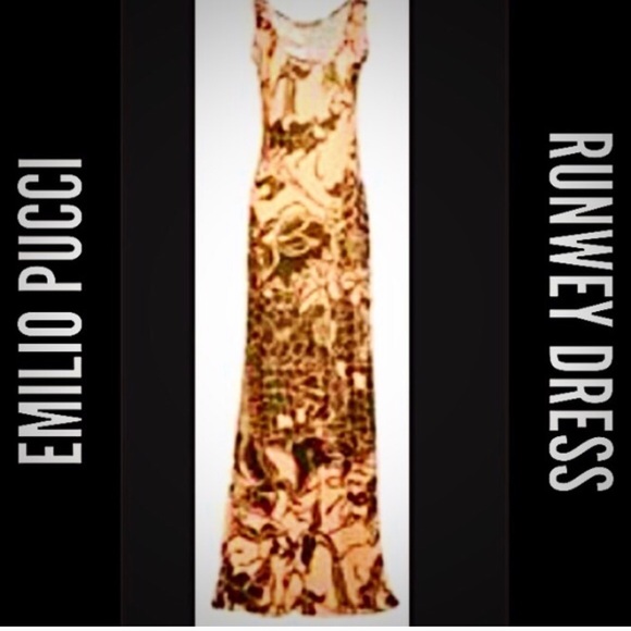 Emilio Pucci Dresses & Skirts - RUNWEY Authentic Emilio Pucci  long jersey dress